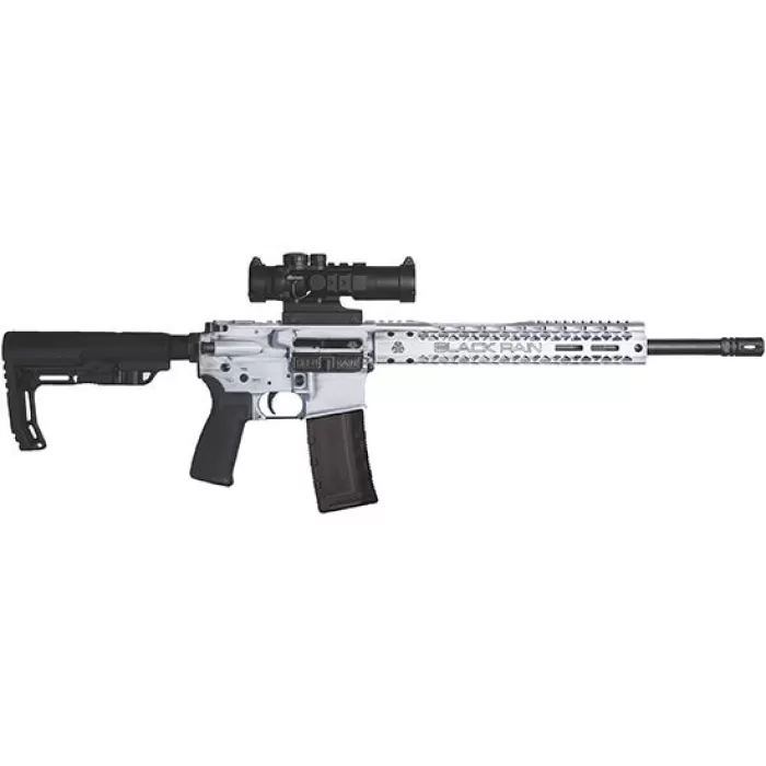 Black Rain Ordnance Spec+ Fusion White Battleworn 5.56mm 16" Barrel 30 Rounds w/ Optic Black Rain Ordnance Spec+ Fusion White Battleworn 5.56mm 16" Barrel 30 Rounds w/ Optic