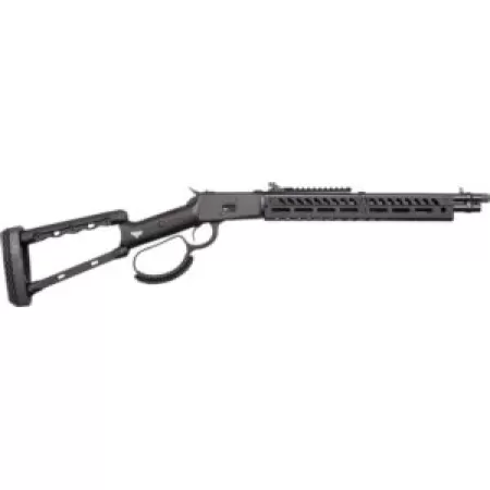 Rossi 920441613-TBRP R92  44 Mag 8+1 16.50" Black Cerakote Alloy Steel Threaded Barrel & Drilled & Tapped Receiver, Black Fixed Wood Stock