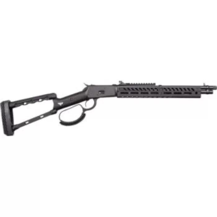Rossi 920441613-TBRP R92  44 Mag 8+1 16.50" Black Cerakote Alloy Steel Threaded Barrel & Drilled & Tapped Receiver, Black Fixed Wood Stock