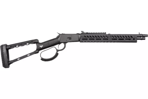 Rossi 920441613-TBRP R92  44 Mag 8+1 16.50" Black Cerakote Alloy Steel Threaded Barrel & Drilled & Tapped Receiver, Black Fixed Wood Stock