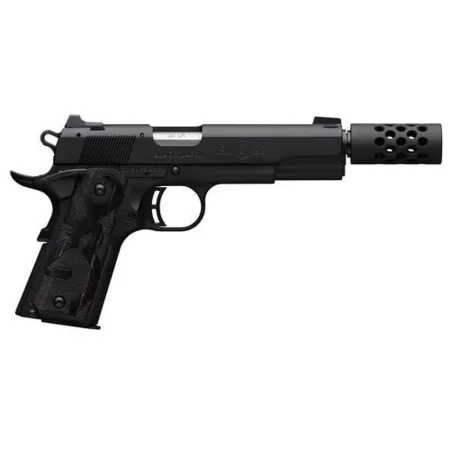 Browning 1911-22 Black Label Suppressor Ready Muzzle Brake 22 LR 10 Round Pistol, Matte Black - 051876490