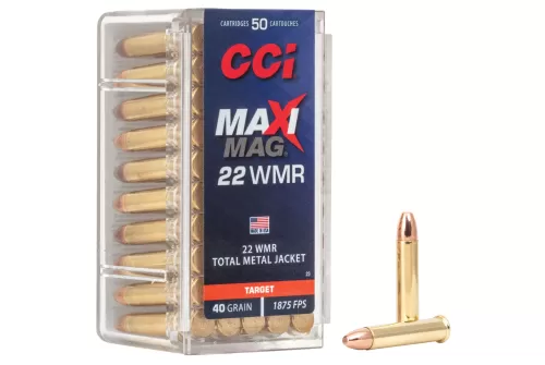 CCI Maxi-Mag 22WMR 40 Grain Total Metal Jacket 50 Rd Bx - Dirty Bird Industries