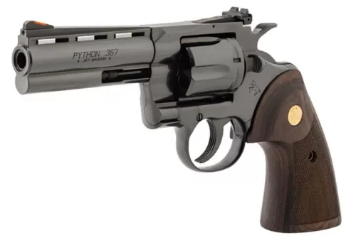 CLT PYTHON 357MAG 4.25 BLUED WOOD GRIPS BLEM