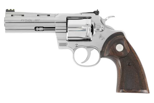 COLT TARGET PYTHON .357 MAG, 4.25" Barrel, WALNUT, 6 rnd - Stainless [MPN:ZPYTHONSP4WFTG]