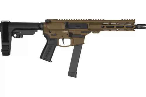 Cmmg Pistol Banshee Mkgs 9mm 8" 33rd W/ Rip Brace Bronze