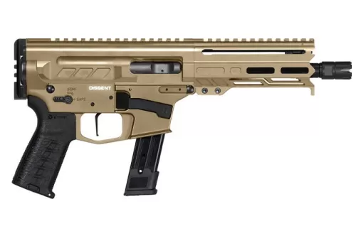CMMG Dissent MK57 5.7x28mm 6.5in 20rd Coyote Tan Pistol (57AA8D5-CT)