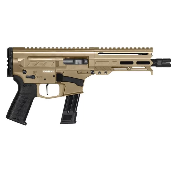 CMMG Dissent MK57 5.7x28mm 6.5in 20rd Coyote Tan Pistol (57AA8D5-CT)