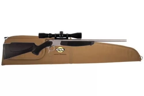 Scout V2 Single Shot Package Stainless Steel Barrel Synthetic Stock Black .45-70 Government 25 Inch With KonusPro 3-9x40mm Riflescope and Case