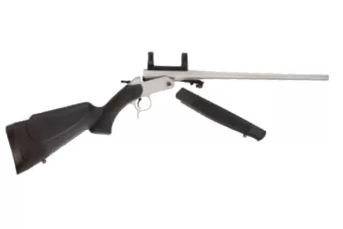 CVA Scout Compact TD 243 Single Shot Take Down Rifle Black/Stainless 243 Win 20 inch 1 rd