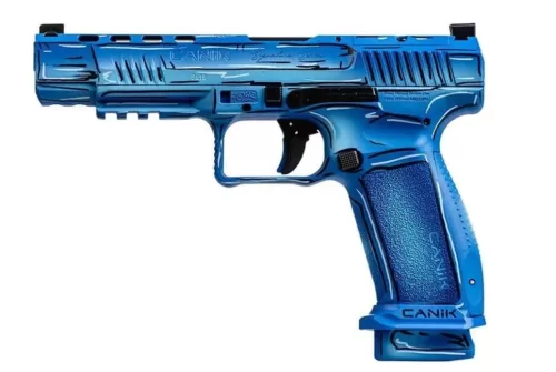 CANIK Mete SFx Signature Sketch 9mm 5.2in 18rd/20rd Blue Semi-Auto Pistol (HG5635SKN)
