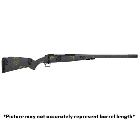 Fierce Firearms ROGSCX308WIN18BF Carbon Rogue XP 308 Win 3+1 18" Carbon Fiber Match Grade Threaded Barrel, Black Cerakote Steel Drilled & Tapped Receiver, BiPod Rail Forend, Forest Camo Fixed Carbon F