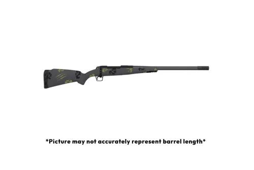 Fierce Firearms ROGSCX65PRC20BF Carbon Rogue XP 6.5 PRC 3+1 20" Carbon Fiber Match Grade Threaded Barrel, Black Cerakote Steel Drilled & Tapped Receiver, BiPod Rail Forend, Forest Camo Fixed Carbon Fi