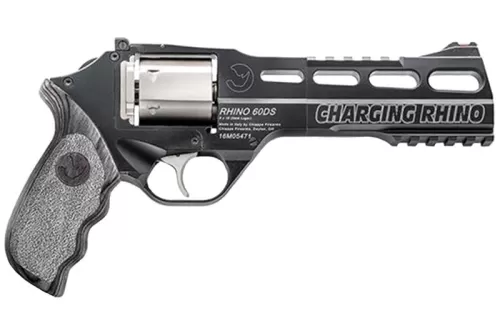 Chiappa Rhino 60DS 9mm Luger 6in Black/Gray Laminate/Nickel Cylinder Revolver - 6 Rounds - CA Compliant
