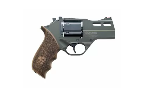 Chiappa Rhino 357 Magnum 3in Green/Walnut Revolver - 6 Rounds - California Compliant
