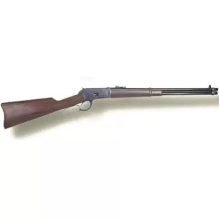 Cimarron 1892 Lever Action Rifle .45 LC 20 inch Barrel Solid Saddle Ring Case Hardened Frame Blued Barrel Walnut Stock AS612