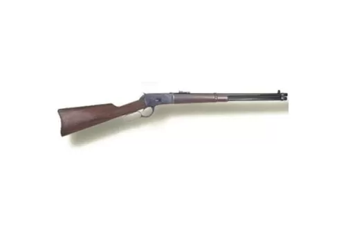 Cimarron 1892 Lever Action Rifle .45 LC 20 inch Barrel Solid Saddle Ring Case Hardened Frame Blued Barrel Walnut Stock AS612