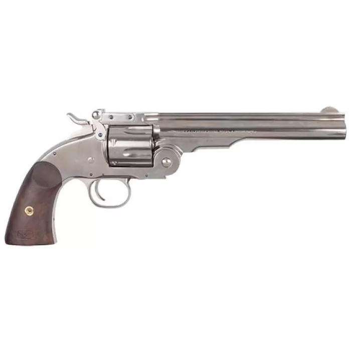 Cimarron Model No.3 Schofield .45 LC, 7" Barrel, Fixed Sights, Walnut Grips, Nickle, 6rd