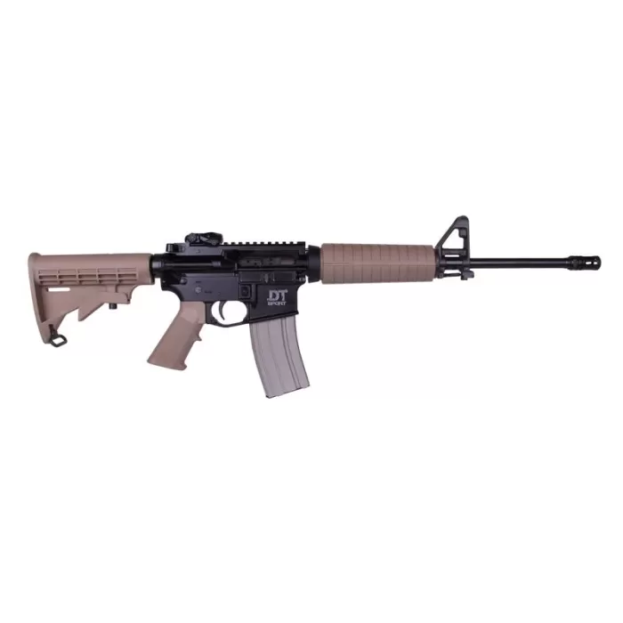 Del-Ton DT Sport - Mod 2 Flat Dark Earth / Black 5.56 / .223 Rem 16" Barrel 30-Rounds Del-Ton DT Sport - Mod 2 Flat Dark Earth / Black 5.56 / .223 Rem 16" Barrel 30-Rounds