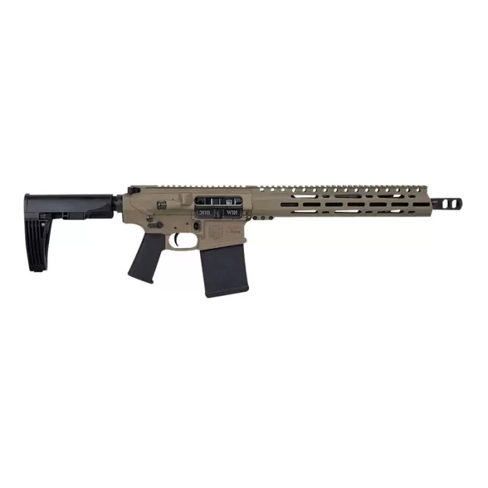 Diamondback Diamondback Db15 Black Gold Series Pistol, .308 Win, 13.5" Barrel, 13" M-Lok Rail, Tailhook Brace, Fde, 20-Rd DB1330C061 Diamondback Diamondback Db15 Black Gold Series Pistol, .308 Win, 13.5" Barrel, 13" M-Lok Rail, Tailhook Brace, Fde, 20-Rd DB1330C061