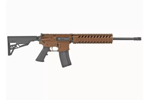 Diamondback DB15CCBBV2MLB DB15 5.56x45mm NATO 16" 30+1 Brunt Bronze Cerakote Black 6 Position Stock Black A2 Grip Right Hand 10" Free-Float Quad Rail