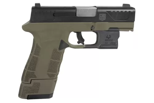Diamondback DBAM29 Sub-Compact Flat Dark Earth 9mm 3.5" Barrel 17-Rounds Viridian Laser