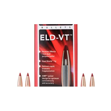 Hornady ELD-VT 22 Cal .224 69gr 1-8
