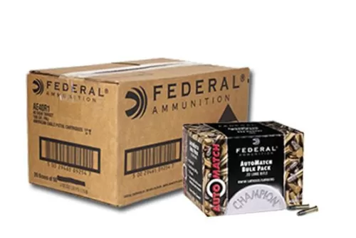 Federal Premium AutoMatch Rimfire Ammunition .22 LR 40 gr SLD 1200 fps 3250/ct, FAAM22C