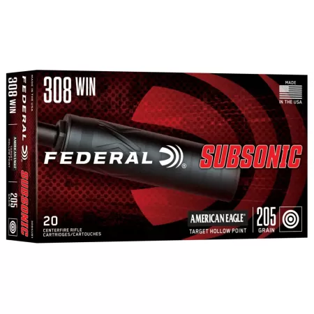 FED SUBSONIC 308WIN 205GR THP 20/200