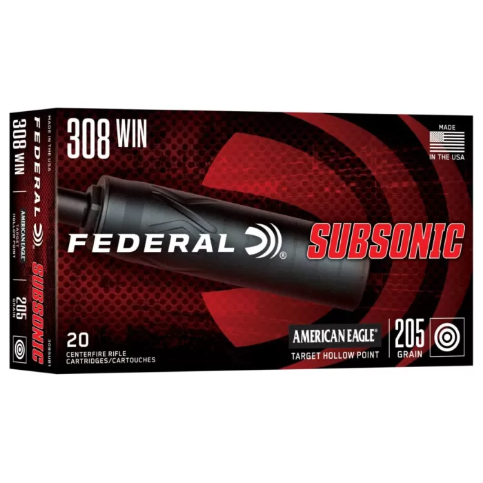 FED SUBSONIC 308WIN 205GR THP 20/200 FED SUBSONIC 308WIN 205GR THP 20/200
