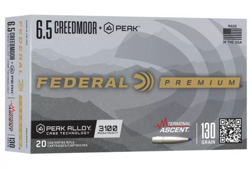 Terminal Ascent, 6.5 Creedmoor +Peak, 130 Grain, Terminal Ascent, 3100 fps