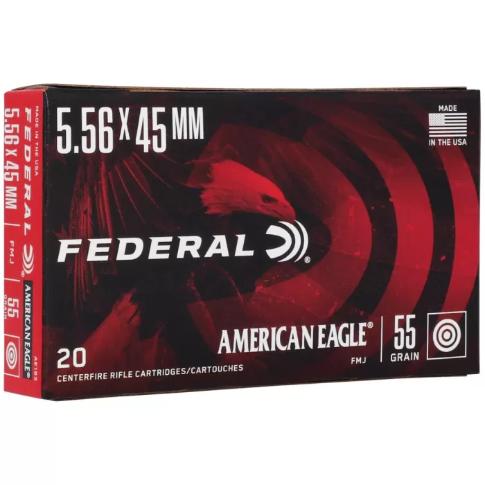 FED AM EAGLE 556NATO 55GR FMJ 20/500 FED AM EAGLE 556NATO 55GR FMJ 20/500