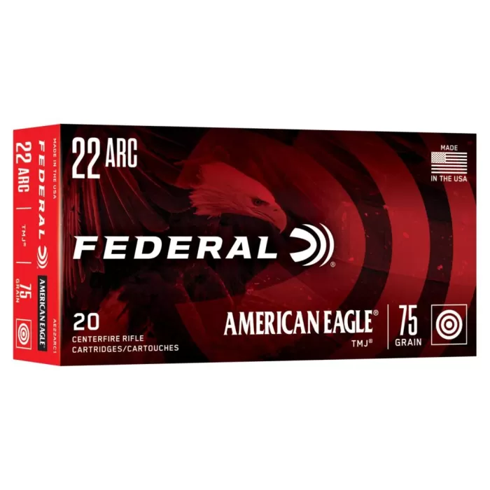 American Eagle Rifle, 22 ARC, 75 Grain, Total Metal Jacket, 2975 fps