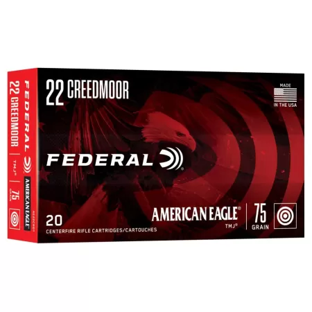 American Eagle Rifle, 22 Creedmoor, 75 Grain, Total Metal Jacket, 3300 fps
