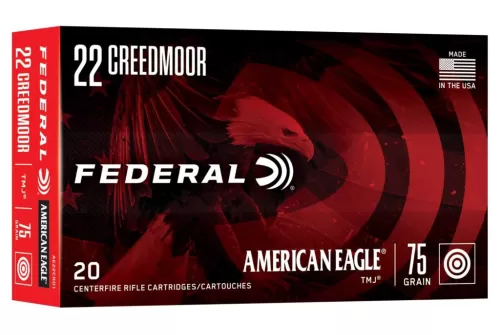 American Eagle Rifle, 22 Creedmoor, 75 Grain, Total Metal Jacket, 3300 fps