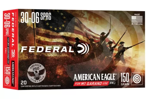 Federal AE3006USA American Eagle 30-06Springfield 150gr Full Metal Jacket 20 Per Box/10 Case