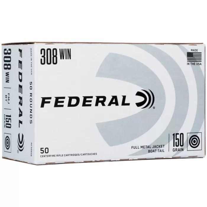 Federal AE308DB American Eagle 308Win 150gr Full Metal Jacket 50 Per Box/5 Case