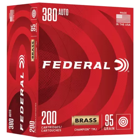 Champion Training, 380 Auto, 95 Grain, Full Metal Jacket, 980 fps