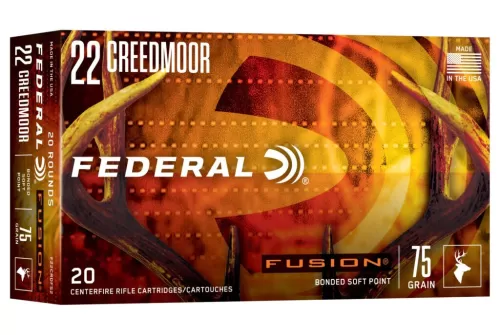 Fusion Rifle, 22 Creedmoor, 75 Grain, Fusion Soft Point, 3300 fps
