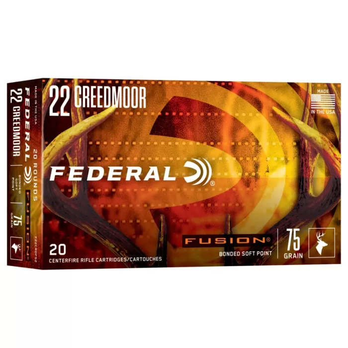 Fusion Rifle, 22 Creedmoor, 75 Grain, Fusion Soft Point, 3300 fps