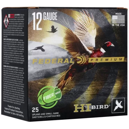 Hi-Bird Fiber Wad, 12 Gauge, 4 Shot, 2-3/4 in, 1 1/4 oz, 1330 fps