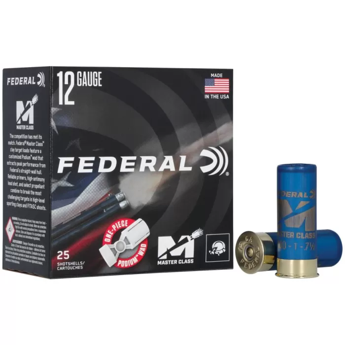 Federal MC12HC75 Master Class 12Gauge 2.75" 1 1/8oz 7.5Shot 25 Per Box/10 Case