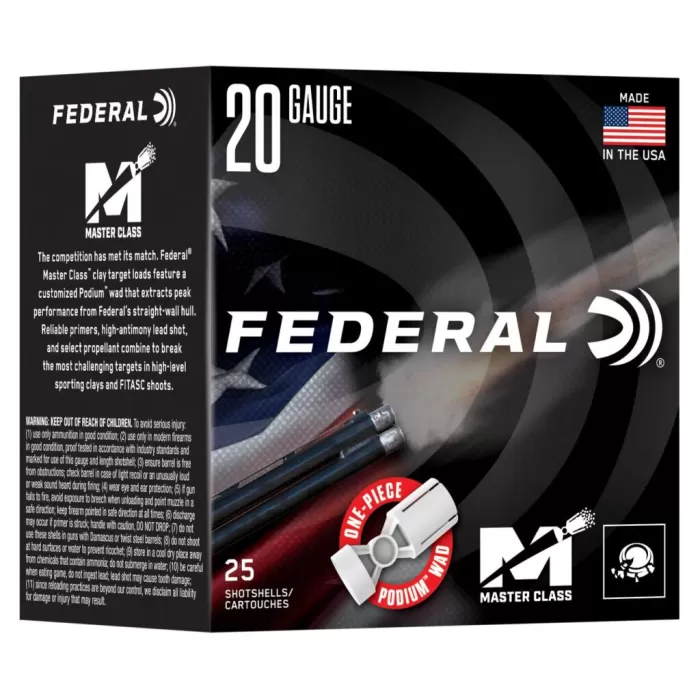 Federal MC2248 20Gauge 2.75" 7/8oz 8Shot 25 Per Box/10 Case Federal MC2248 20Gauge 2.75" 7/8oz 8Shot 25 Per Box/10 Case