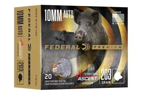 Terminal Ascent Handgun, 10mm Auto, 203 Grain, Terminal Ascent JHP, 1130 fps