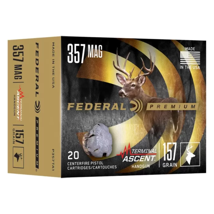 Terminal Ascent Handgun, 357 Magnum, 157 Grain, Terminal Ascent JHP, 1410 fps