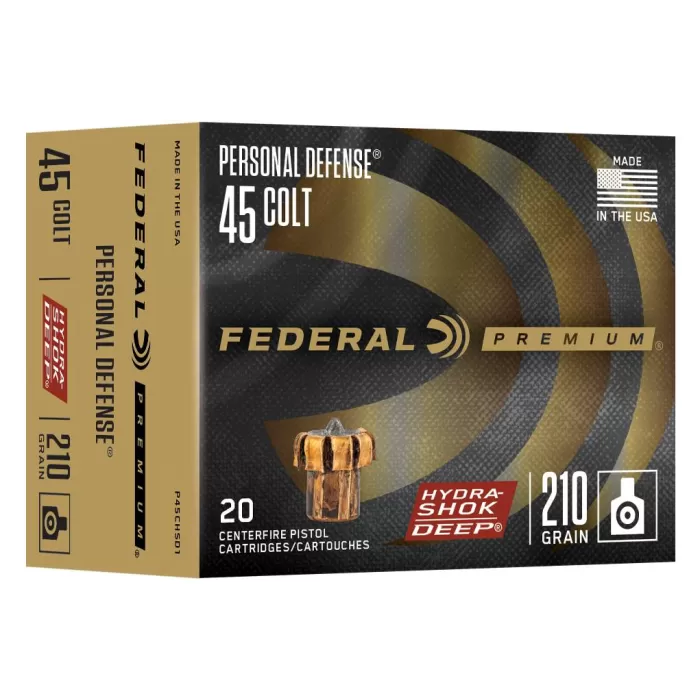 Personal Defense Hydra-Shok Deep 45 Colt 210 Grain