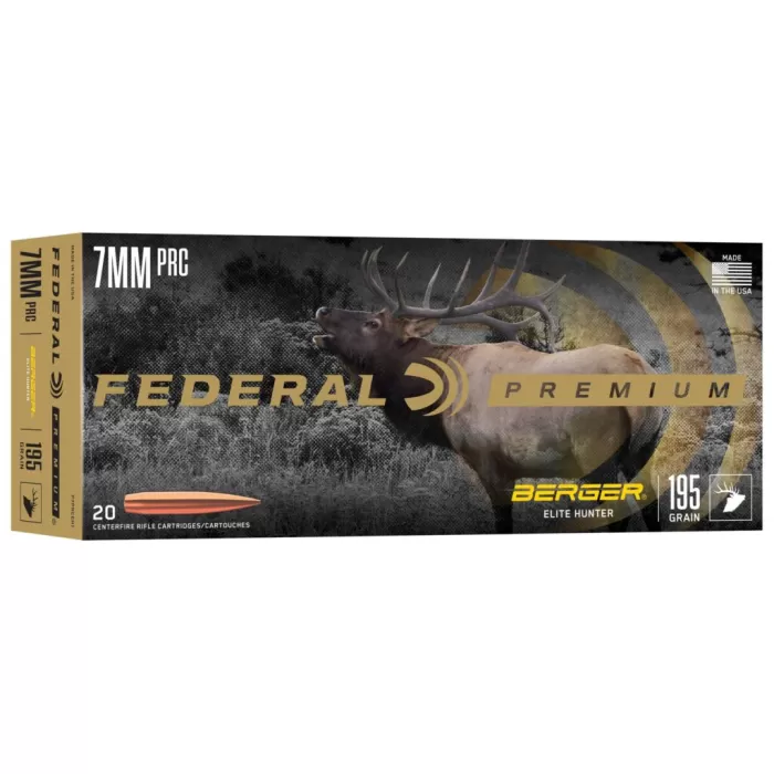 Berger Elite Hunter, 7MM PRC, 195 Grain, Berger, 2760 fps Berger Elite Hunter, 7MM PRC, 195 Grain, Berger, 2760 fps