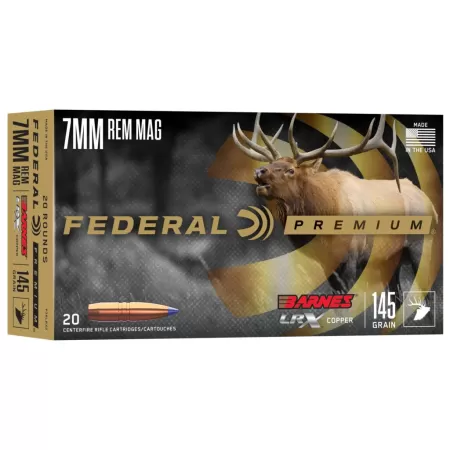 Barnes LRX, 7mm Rem Mag, 145 Grain, Barnes LRX, 3125 fps