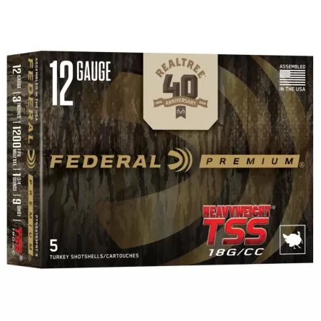 FEDERAL Heavyweight TSS 40th Anniversary 12Ga 5rd 3in 1 3/4oz #9 Realtree Shotshells (PTSSX193FRT-9)