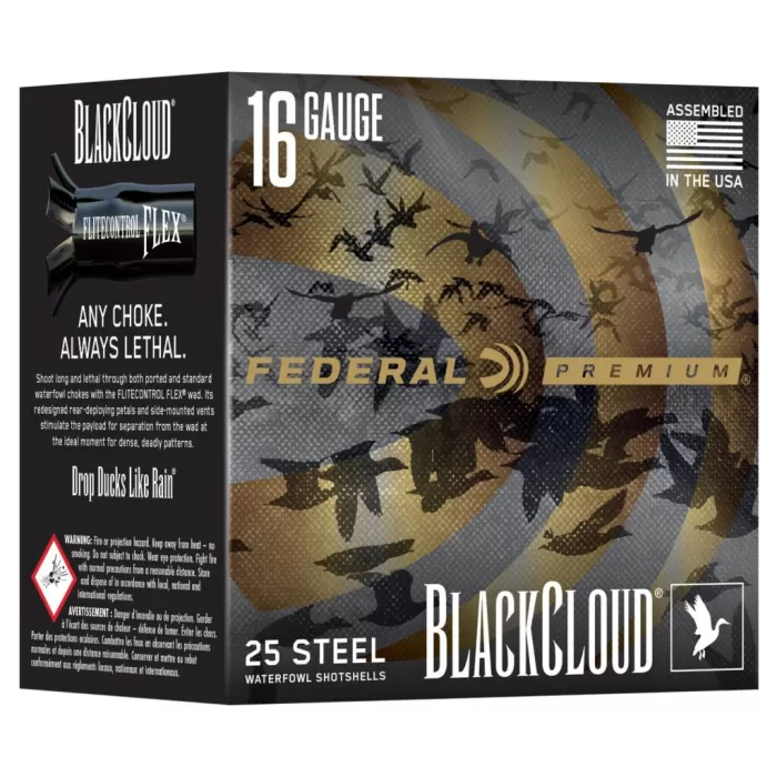 Black Cloud FS Steel, 16 Gauge, 4 Shot, 2-3/4 in, 7/8 oz, 1450 fps