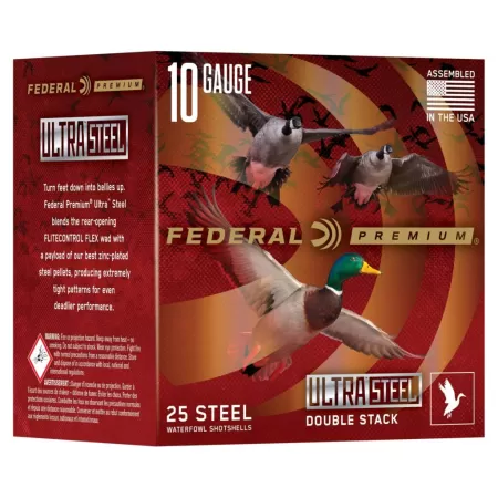 Ultra Steel, 10 Gauge, BBB and 1 Shot, 3-1/2 in, 1 5/8 oz, 1400 fps